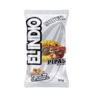 El indio Pipas Blanche Amande 33g x 40 P.S x 8 Sac